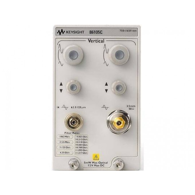 KEYSIGHT 86105C Модуль: электрический канал 20 ГГц, оптический канал 9 ГГц, 750-1650 нм, одномодовый и многомодовый 326934