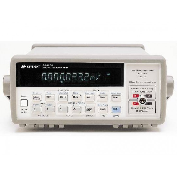 KEYSIGHT EU34420A Цифровой нановольтметр/микроомметр, 7½ разрядов, для продажи только в ЕС 327188